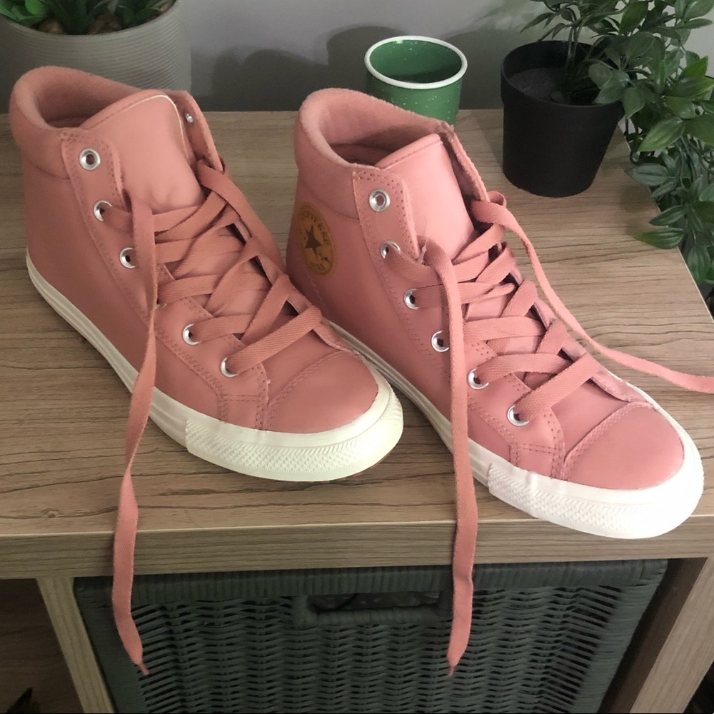 Pink high top converse. Brand new, never been worn